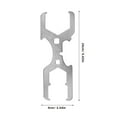 thumbnail image 2 of PTOOTP 1Pack Compact Faucet Sink Wrench for Impurities and Plumbing Tool in Silver, 2 of 8