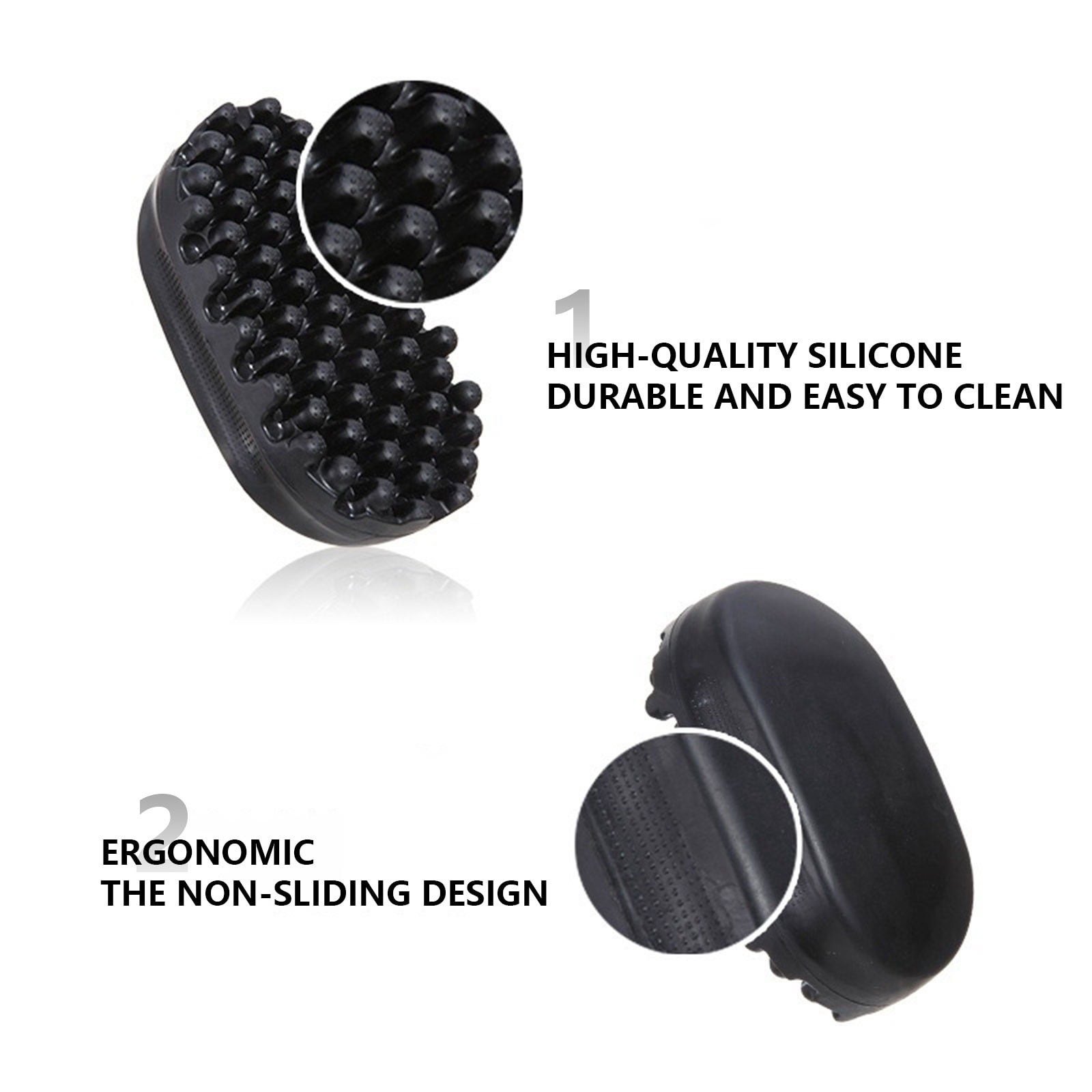 Hair Sponge for Black Curls - Advanced Rotating Rubber Sponge for Natural Freeform Curling, Creates Defined Curls for Men & Women，Grey