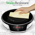 thumbnail image 6 of NutriChef Portable Single Burner Cooktop - Electronic Plug-in, Flameless Burner Design with Digital Display, 17 Temperature Range, Sensor Touch Controls and Auto Shut Off Function, 6 of 7