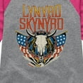 thumbnail image 3 of Lynyrd Skynyrd - Americana Steer Skull - Toddler & Youth Girls Raglan Graphic T-Shirt, 3 of 5