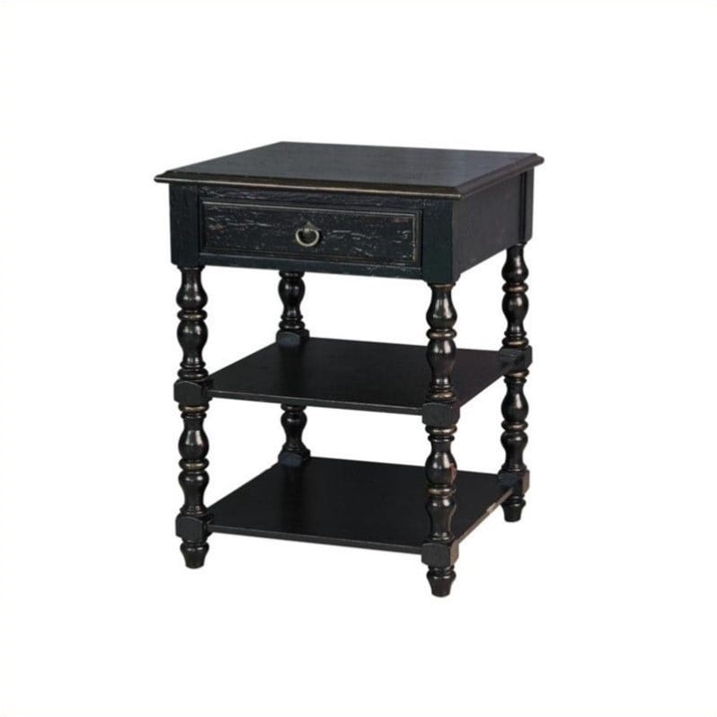 Pulaski Accent Table In Antique Black Finish Com Pulaski Accent Table In Antique Black, Pulaski Side Tables