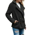 thumbnail image 3 of Women'S Winter Coats Fleece Faux Fur Shearling Oversized Trendy Jackets Warm Outerwear Clothing Black L, 3 of 9