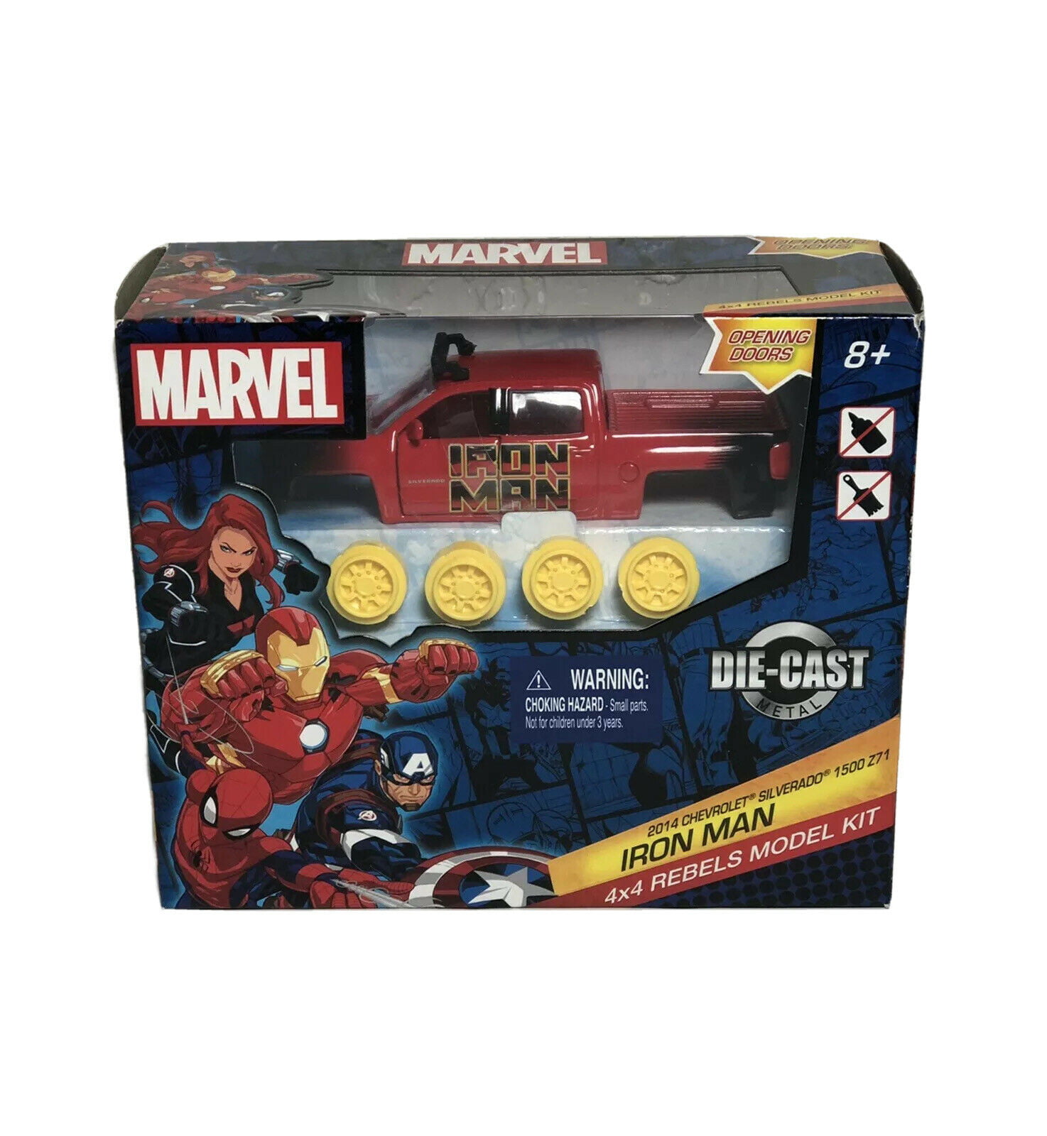 Marvel 4x4 Rebels Model Kit Iron Man 2014 Chevy Silverado 1500 Z71 for sale online