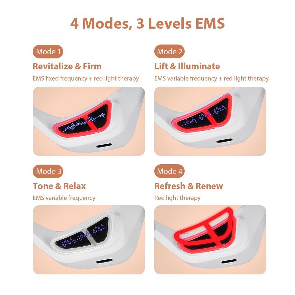 Under Eye Light Therapy Glasses, Beauty Device with Eye Massage, Eye LED Red Light Beauty Device for Reduce Dark Circles Puffiness Wrinkles Relax Eye Strain