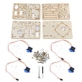 thumbnail image 2 of Brazo Mecánico Robótico De Madera SG90 Servo Diy Robot Arm Kit Estudiantes, 2 of 7