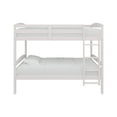 thumbnail image 4 of Castle Place Contemporary Twin over Twin Wooden Convertible Bunk Bed, White, 4 of 16