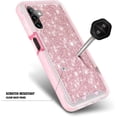 thumbnail image 4 of Nagebee Phone Case Compatible for Samsung Galaxy A14 5G with [Built-in Screen Protector], Full-Body Shockproof Protective Bumper Cover Impact Resist Durable (Pink Glitter), 4 of 5