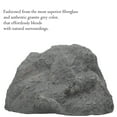 thumbnail image 5 of Decorative Outdoor Weather-Resistant Artistic Artificial Faux Stone Rock, Garden Patio Granite Grey Fiberglass Stone, Charm Shaped, 5 of 9