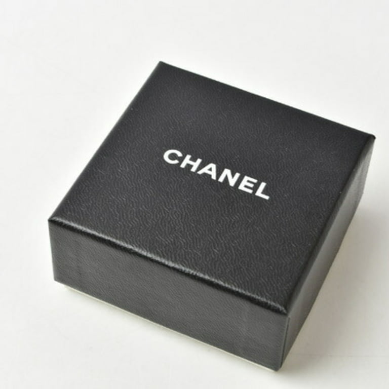 Pre-Owned Chanel earrings CHANEL CC mark rhinestone pink beige / silver  (Good) 