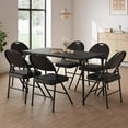 thumbnail image 7 of Luku Folding Chairs, Portable Metal Chairs with Cushions and Non-Slip Feet Pads for Home and Office, Indoor and Outdoor Events, 7 of 7