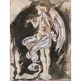 thumbnail image 3 of Wiley, Marta 15x18 Black Modern Framed Museum Art Print Titled - Classical Angel Drawing, 3 of 5