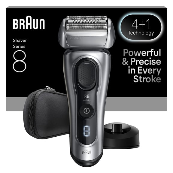 Braun Series 8 Electric Razor for Men, Electric Shaver, Charging Stand, 8517s