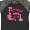 thumbnail image 4 of Inktastic My Busia Loves Me Girl Dinosaur Girls Toddler T-Shirt, 4 of 5