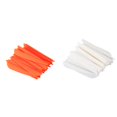 thumbnail image 1 of Arrows Vanes 4 Inch Plastic Feather Fletching for DIY Archery Arrows 100Pack(Orange&White), 1 of 7
