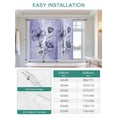 thumbnail image 6 of Purple Floral Tie Up Curtains for Windows 54 Inch Length Balloon Curtains Kitchen Adjustable Balloon Window Shade Vintage Botanical Gradient Pastel Painting Tie Up Bathroom Curtain Window 42"x54", 6 of 6
