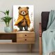 thumbnail image 5 of Qisvanset Framed Canvas Wall Art 12x16 Inch Brave Superhero Bear Woodland Nursery Wall Art, 5 of 5