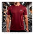 thumbnail image 4 of Playera Athletic Word para Hombre Cuello Redondo Manga Corta Rojo Talla EG, 4 of 4