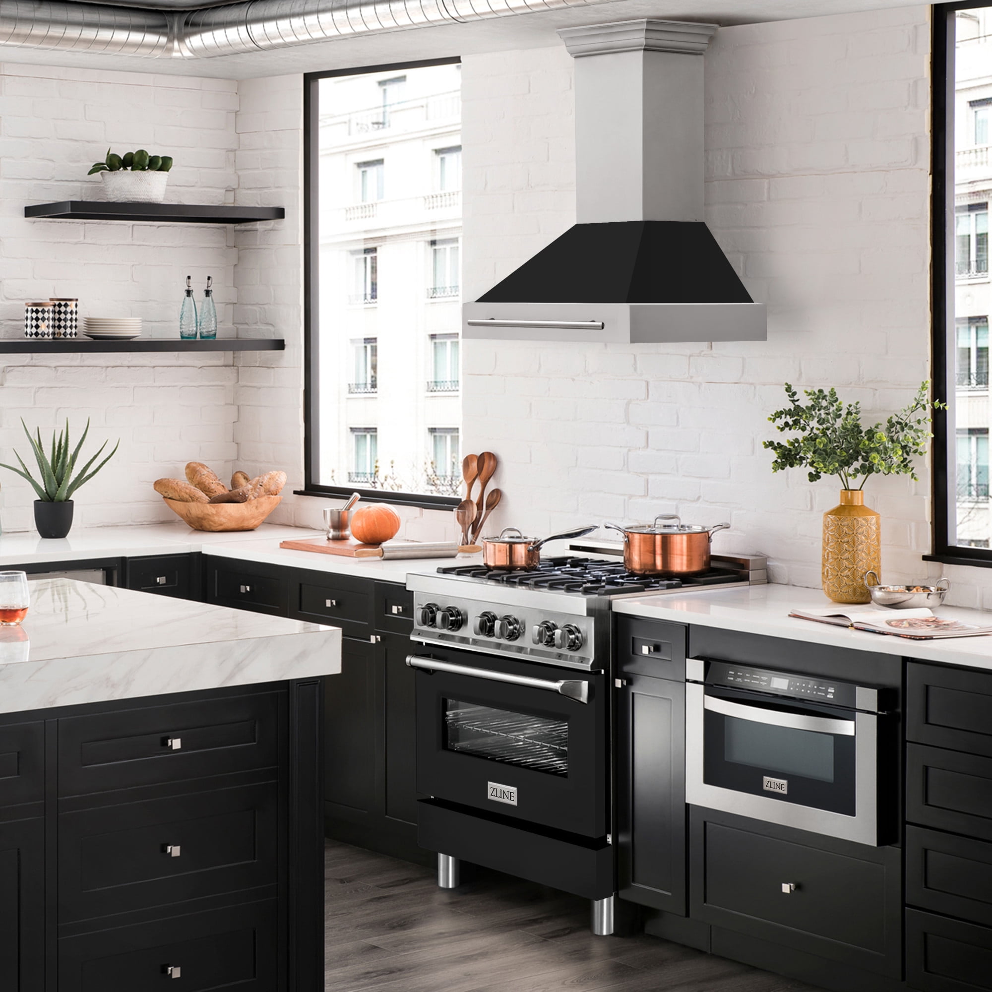 ZLINE KITCHEN AND BATH 8654STXBLM30 ducted hood