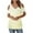 Yellow, variant on Cold Shoulder Tunic Tops for Women Graphic Prints V Neck Short Sleeve T-Shirts Loose Fit Summer Casual Blouses (XL, Yellow)