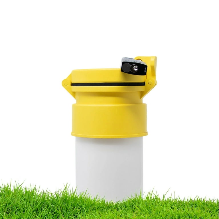 Enviro Design Products 4 Yellow Polypropylene Well Cap | Watertight, Tamperproof, Easy to Install