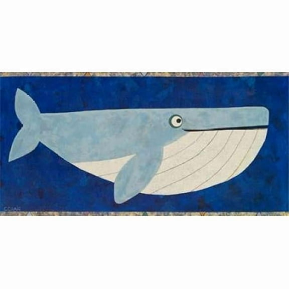Image Conscious PDXC1051DSMALL Wendell The Whale Poster Print by Casey Craig, 10 x 20 - Small
