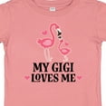 thumbnail image 4 of Inktastic My Gigi Loves Me Flamingo Girls Baby T-Shirt, 4 of 5