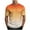 Mens T-Shirts Orange, variant on Running T-Shirts for Men Short Sleeve Crewneck Tees Tops Moisture-Wicking Pullover Gradient Printed Breathable Athletic Workout Tshirts