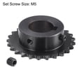 thumbnail image 3 of Unique Bargains 25 Teeth Sprocket 1/4' Pitch, 20mm Bore Carbon Steel, Keyway with 2 Set Screws, 3 of 6