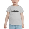thumbnail image 2 of San Francisco City California Silhouette Cute Toddler Tshirts for Boys Girls (Gray, Youth M), 2 of 5