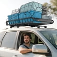 thumbnail image 2 of Soozier Roof Rack Cargo Carrier Basket, 150LBS Heavy Duty Roof Basket, 2 of 10