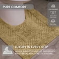 thumbnail image 3 of Home Weavers Classy Bathmat 100% Cotton Tufted Bath Rug, Extra Soft and Absorbent Bath Rugs, Non-Slip Bath Mats, Machine Washable bath rugs for Bathroom, 21"x34" Rectangle, Linen, 3 of 6
