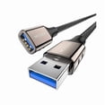 thumbnail image 1 of LujingZ USB 3.0 Extension Cable 8M, USB A Male to A Female Extender, Supports 5Gbps High Speed Data Transfer, Various lengths USB Extender Cord Compatible with lights, PC, Macbook, Camera ang more, 1 of 1