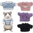 thumbnail image 1 of 4 Pack Hamster Cute Clothes Small Animal Sweaters for Most Pets Cute Mini Rat Holiday Costume Party Clothes, 1 of 7