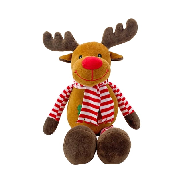 Christmas Stuffed Doll Cute Cartoon Snowman//Santa / Holiday Toy And For Kids