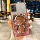 thumbnail image 3 of Funda con soporte de espejo de maquillaje de Hello Kitty Chapado en 3D para iPhone 15 14 13 12 Mini 11 Pro Max XR XS MAX X 8 7 6 6S PIus SE 2020, 3 of 5