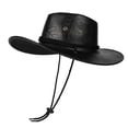 thumbnail image 3 of Jamicy Unisex Cowboy Hats Vintage Sun Hat Large Brim Western Cowboy Hat for Men Women Travel And Outdoor Activities, 3 of 3