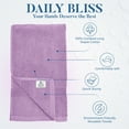 thumbnail image 3 of Dan River Hand Towel pack of 6 Quick Dry And Absorbent Cotton Towels for Bathroom - Lavender 16x28in, 3 of 10