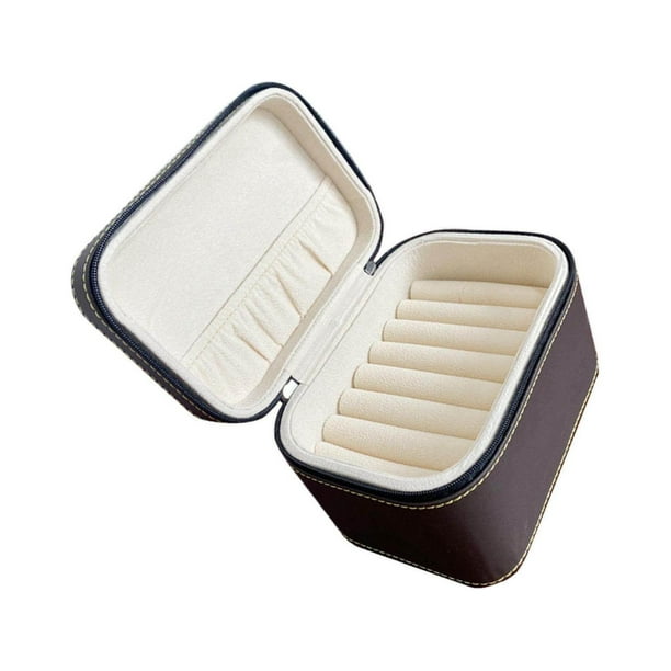 7 Slots Bangle Box Gifts Storage Box for Engagement Display Case Portable  Jewelry Wedding Anniversary Beige 