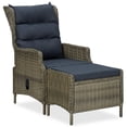 thumbnail image 3 of vidaXL Patio Furniture Set 3 Piece Outdoor Sofa Chair with Table Poly Rattan, 3 of 12