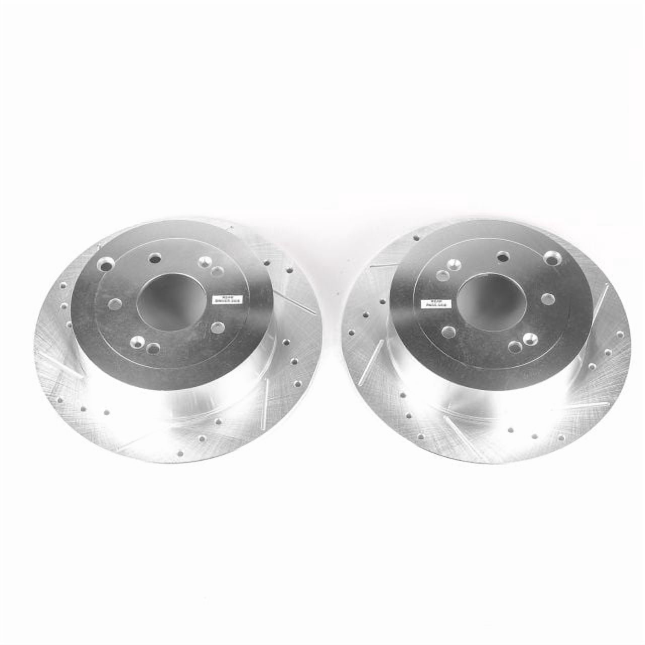 Power Stop Rear Pair of Drilled and Slotted Brake Rotors JBR1339XPR