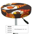 thumbnail image 4 of Daiia Fall Gnomes Stool Covers Round,Round Bar Stool Covers Waterproof Bar Chair Covers Washable Stool Cushion Slipcover for 12-14 Inch Chair-12 inch, 4 of 7