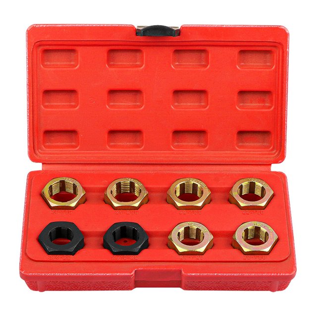Kit 8PCS Car Transmission Shaft Screw Repairing Kit Metric Inch Thread Repairer Set Automobiles Screw Tool