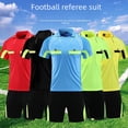 thumbnail image 1 of Traje de árbitro de fútbol de manga corta Equipo de juego para adultos para hombres y mujeres Equipo de camiseta de árbitro de fútbol, 1 of 3