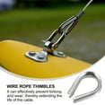 thumbnail image 3 of HLONK 20pcs Stainless Wire Rope Thimbles Rigging Sturdy Wire Fixing Rope Thimbles, 3 of 6