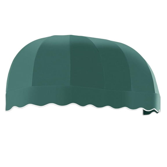 Awntech 6.375 ft Chicago Fixed Awning Acrylic Fabric, Forest