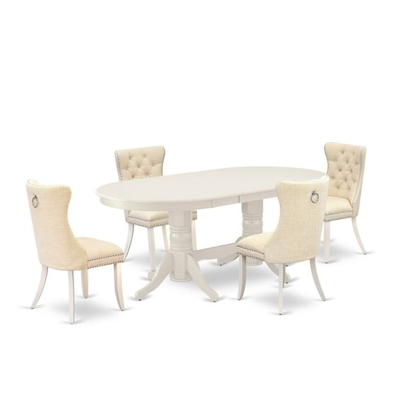 East West Furniture 5 Piece Dinette Set