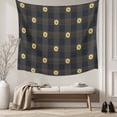 thumbnail image 5 of Sunflower, Tapestry for Bedroom Wall Hanging Tapestry, Gradual Geometric Abstract Modern Black Ceiling Backdrop Tapestries Poster Blanket Wall Decor for Teens Room Living Room Dorm 51" x 59", 5 of 8