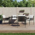 thumbnail image 1 of vidaXL 5 Piece Garden Dining Set with Cushions Poly Rattan and Steel, 1 of 7