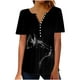 thumbnail image 1 of Puntoco Mujer Moda Casual Impresión Manga Corta Camiseta Suelta Tops Túnica Blusa Liquidación Puntoco Puntoco-5135, 1 of 4
