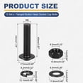 thumbnail image 2 of 10 Set M8 x 40mm Flanged Button Head Socket Cap Screws, Black 304 Stainless Steel 18-8 Hex Socket Head Screws Bolts, Nuts, Flat & Lock Washers for DIY, Furniture, Automotive, 2 of 7